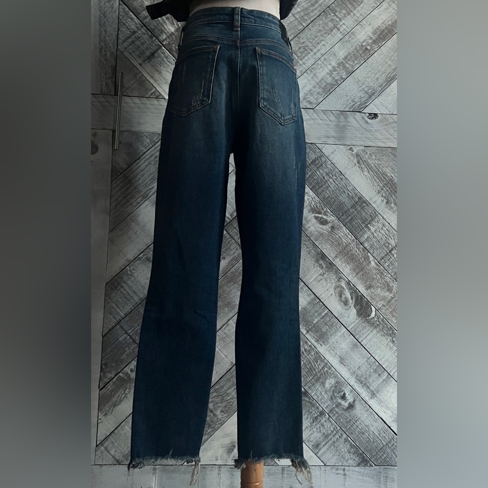 HALE By AG NADINE HIGH RISE DISTRESSED STRAIGHT LEG JEAN - Picture 5 of 12